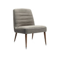 **Chaise moderne en tissu avec pieds en bois**